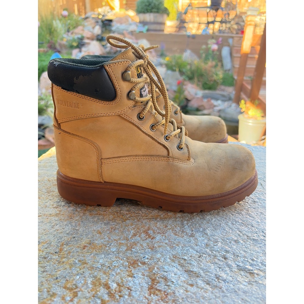 Wolverine Mens Insulated Work Boots Tan Leather Oil Resistant 1038 US 9.5